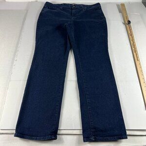 Not Your Daughters Jeans Women's 36x29* Marilyn Straight Dark Blue Denim Tag 16P